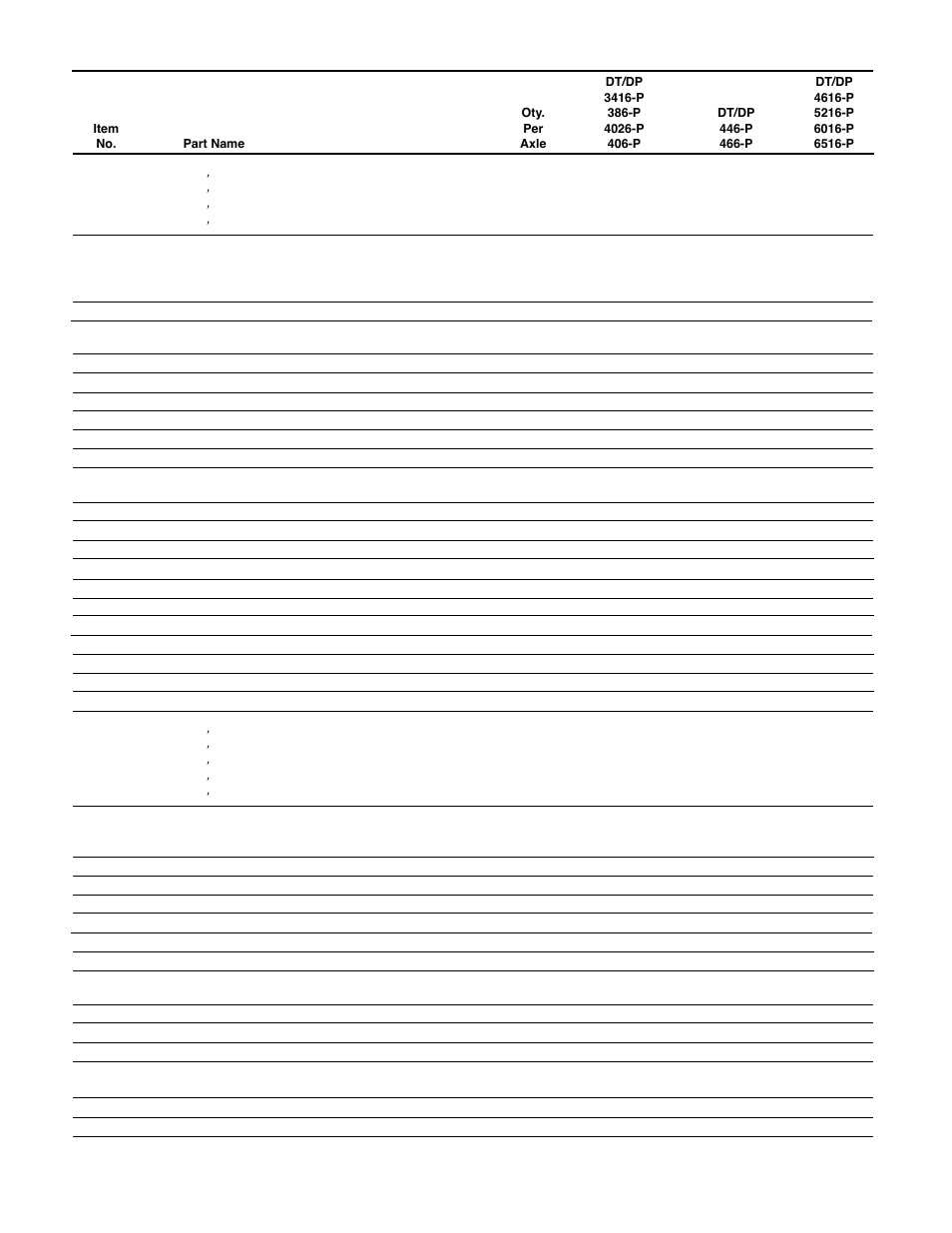Spicer Drive System Illustrated Parts List ESD D386, D406, D466, DS4026, DS4616, DS_DC_DT4636, 6x6 User Manual | Page 29 / 48