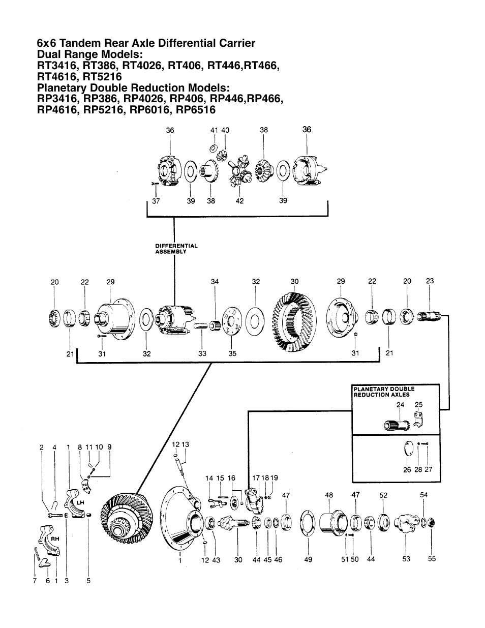 Spicer Drive System Illustrated Parts List ESD D386, D406, D466, DS4026, DS4616, DS_DC_DT4636, 6x6 User Manual | Page 31 / 48