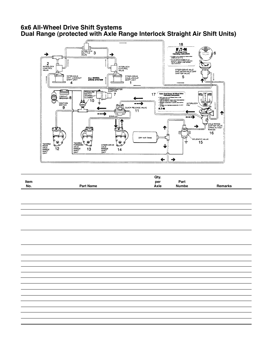 Spicer Drive System Illustrated Parts List ESD D386, D406, D466, DS4026, DS4616, DS_DC_DT4636, 6x6 User Manual | Page 38 / 48