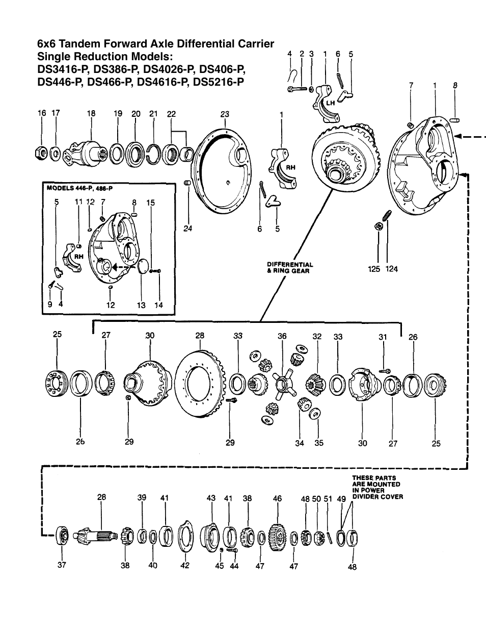 Spicer Drive System Illustrated Parts List ESD D386, D406, D466, DS4026, DS4616, DS_DC_DT4636, 6x6 User Manual | Page 4 / 48
