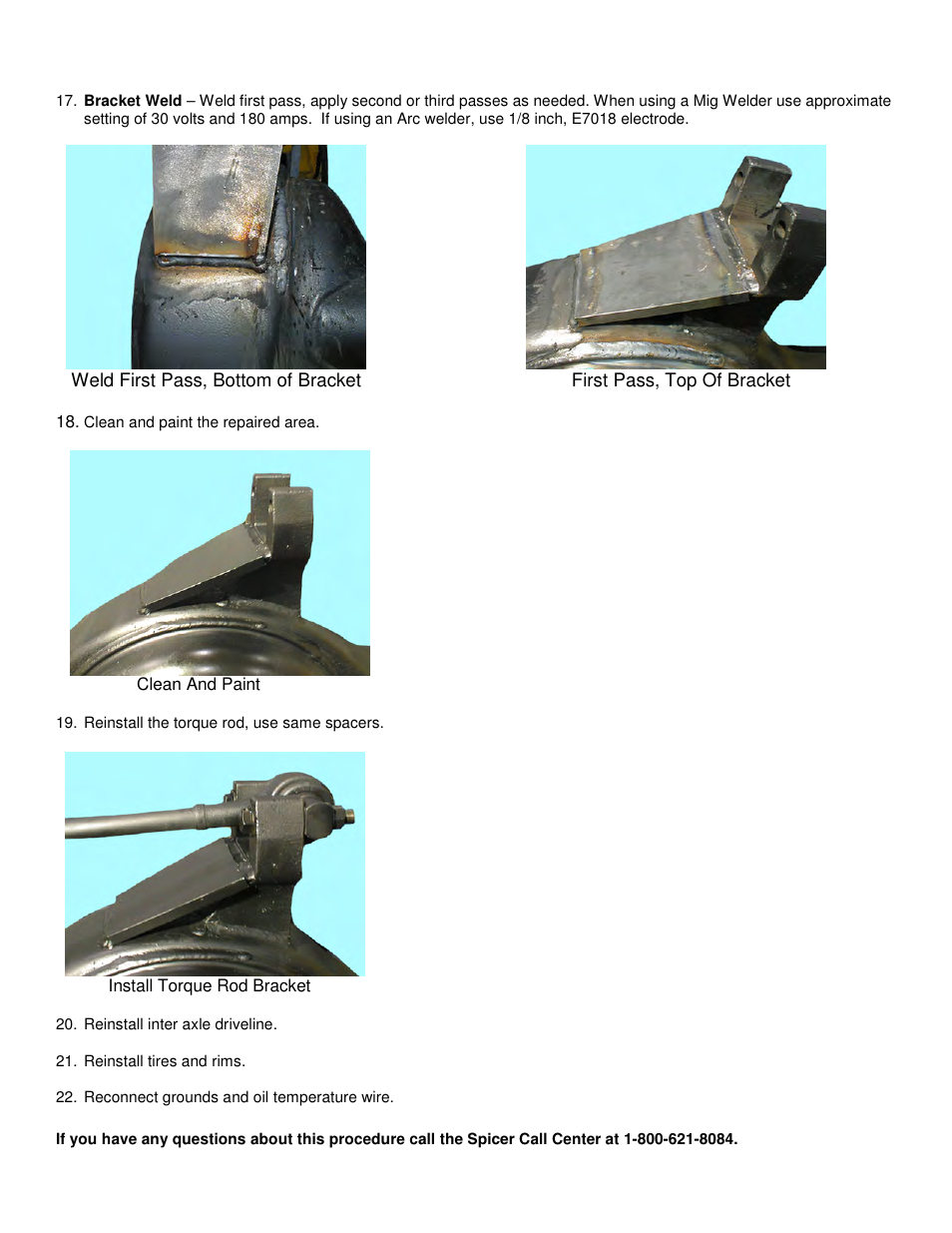 Spicer DS404 Reinforcing Instructions User Manual | Page 6 / 7