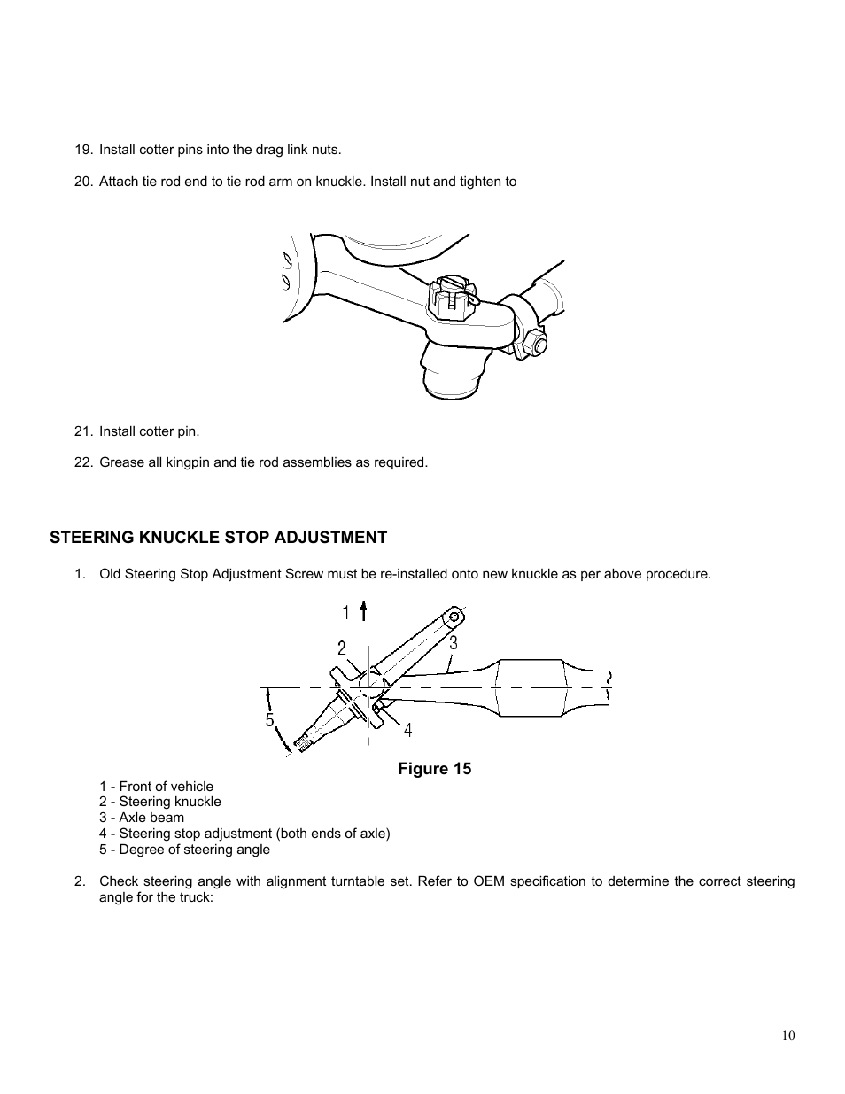 Spicer Dana Corporation Steer Knuckle Recall Identification and Repair Procedure User Manual | Page 10 / 11