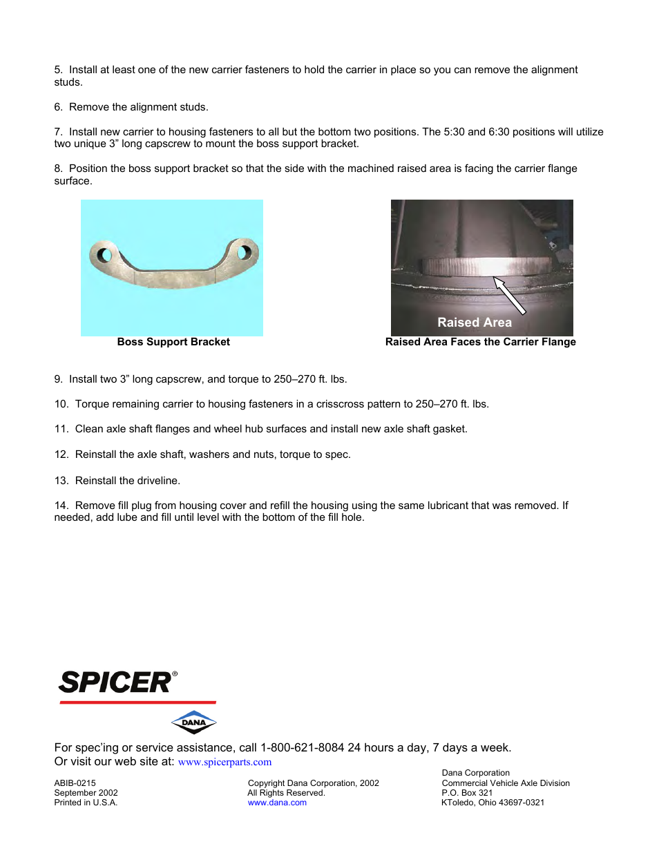 Spicer 23105S User Manual | Page 4 / 4