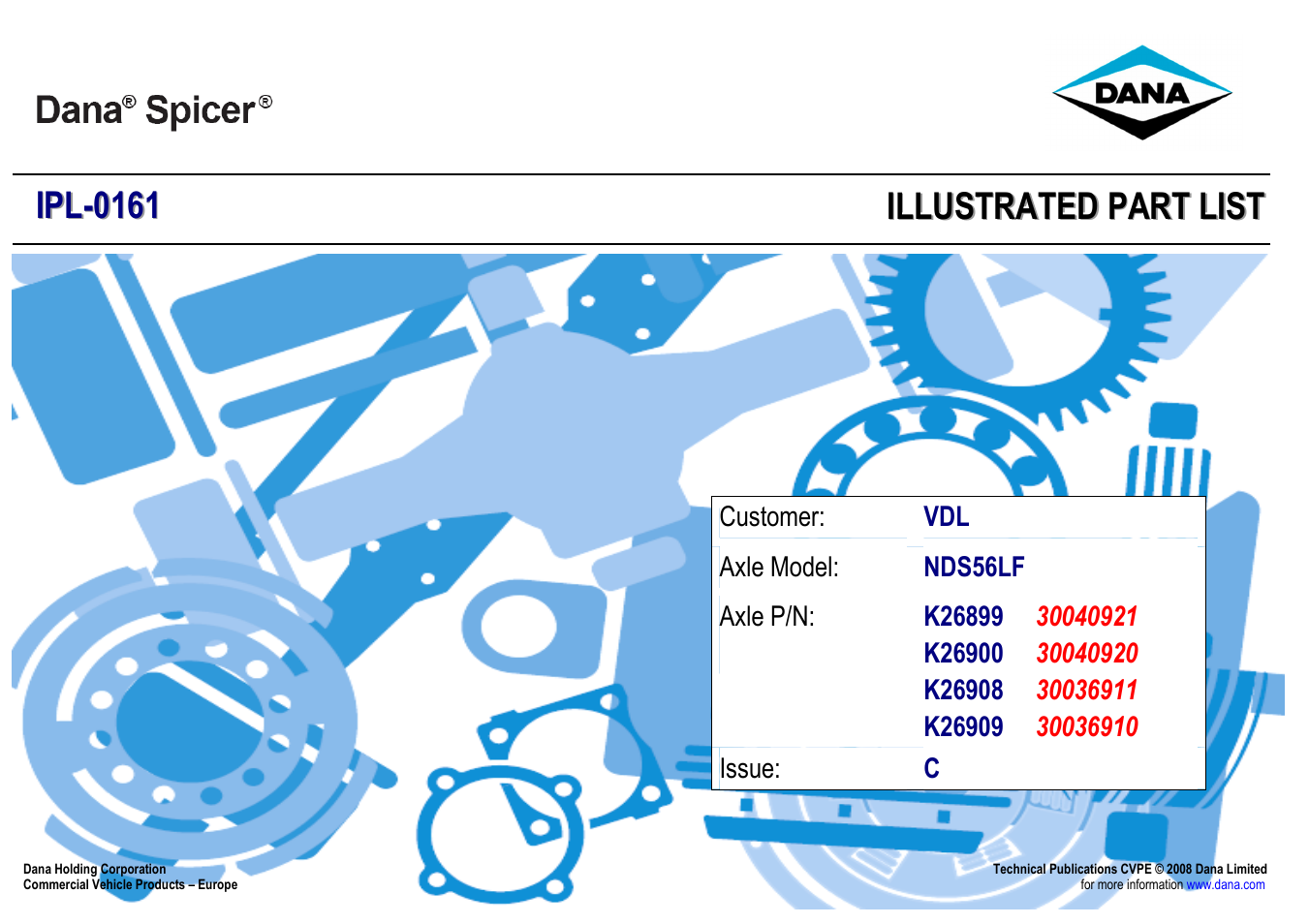 Spicer NDS56LF User Manual | 5 pages