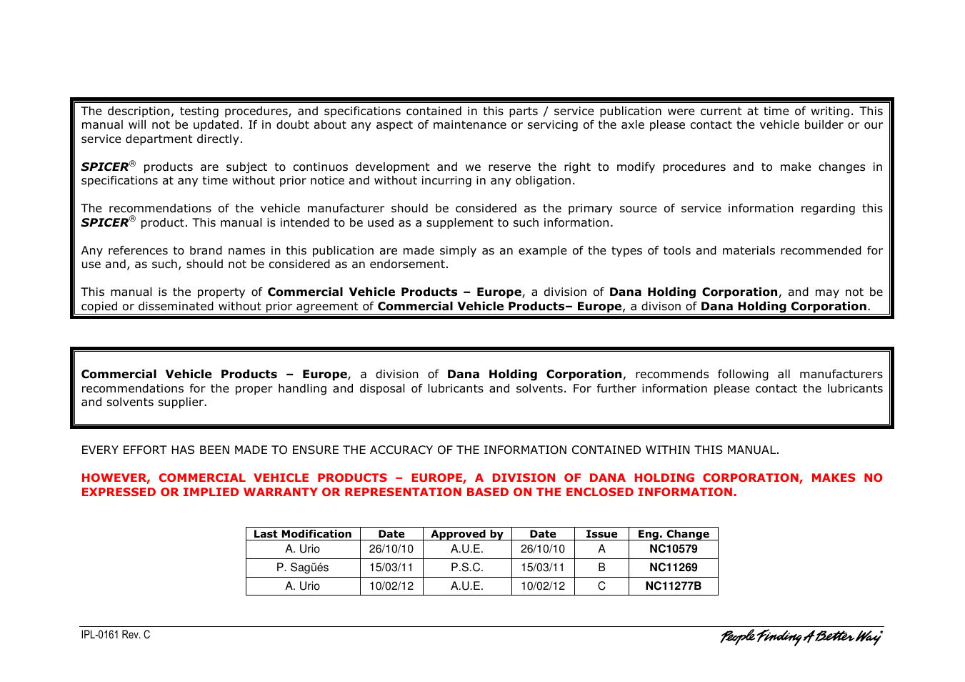 Spicer NDS56LF User Manual | Page 2 / 5
