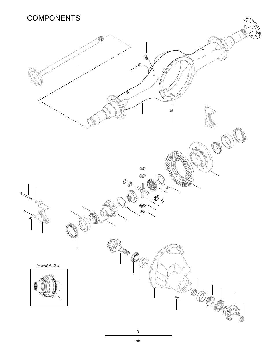 Compo, Onents | Spicer Drive Axles Illustrated Parts List S135-S, S150-S User Manual | Page 5 / 12