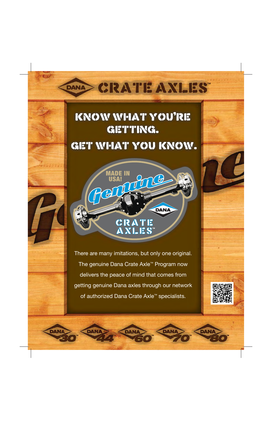 Spicer Crate Axle Sheet User Manual | 2 pages