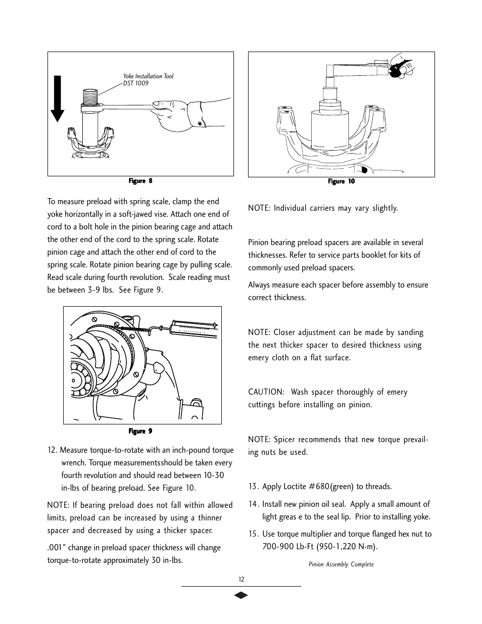 Pinion assembly | Spicer Drive Axles Service Manual User Manual | Page 14 / 28