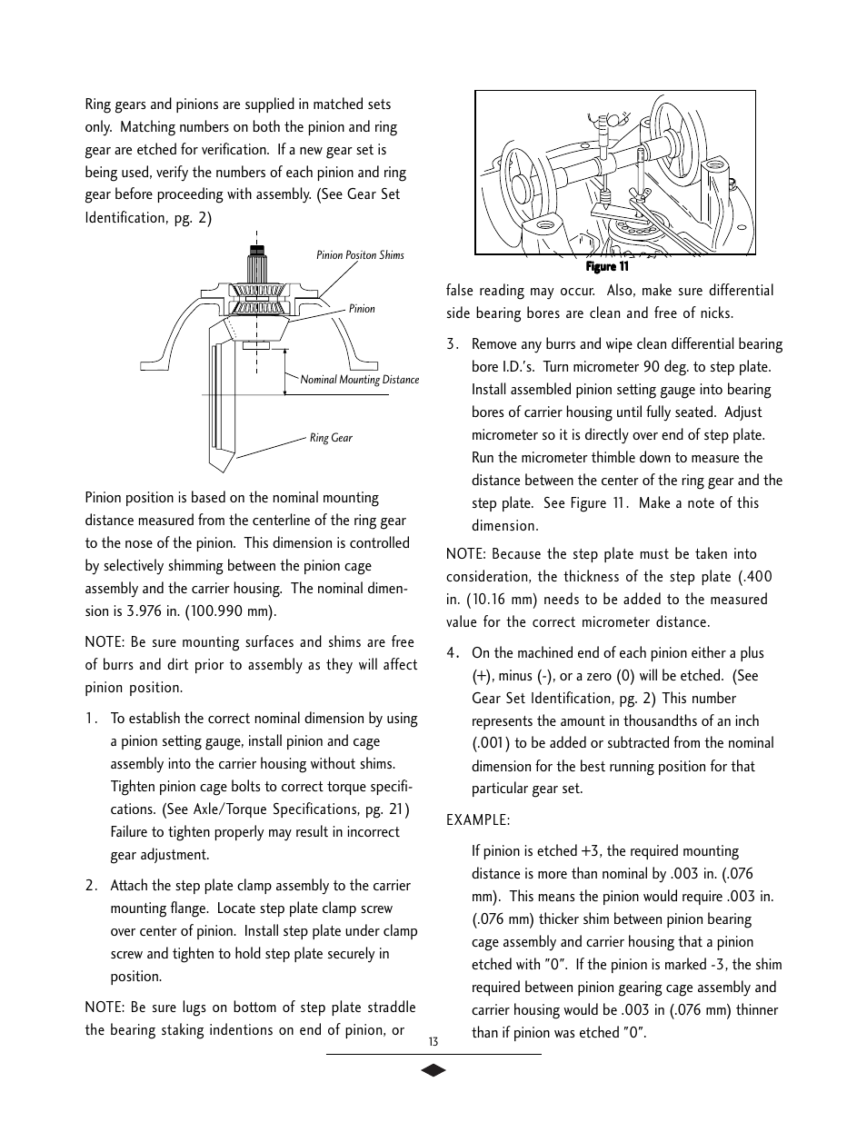 Pinion position | Spicer Drive Axles Service Manual User Manual | Page 15 / 28