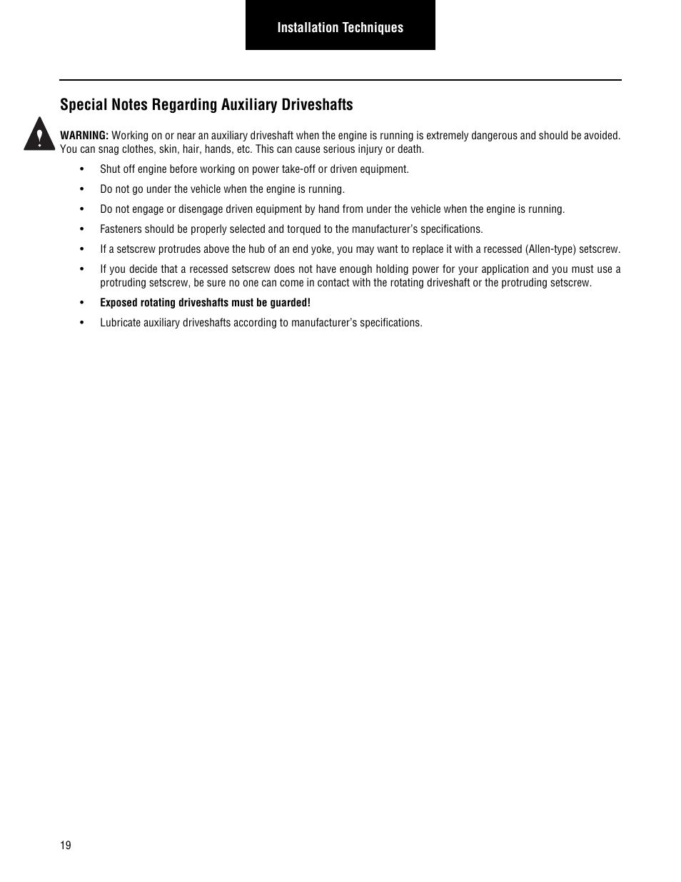 Spicer Driveline Installation Service Manual User Manual | Page 22 / 24