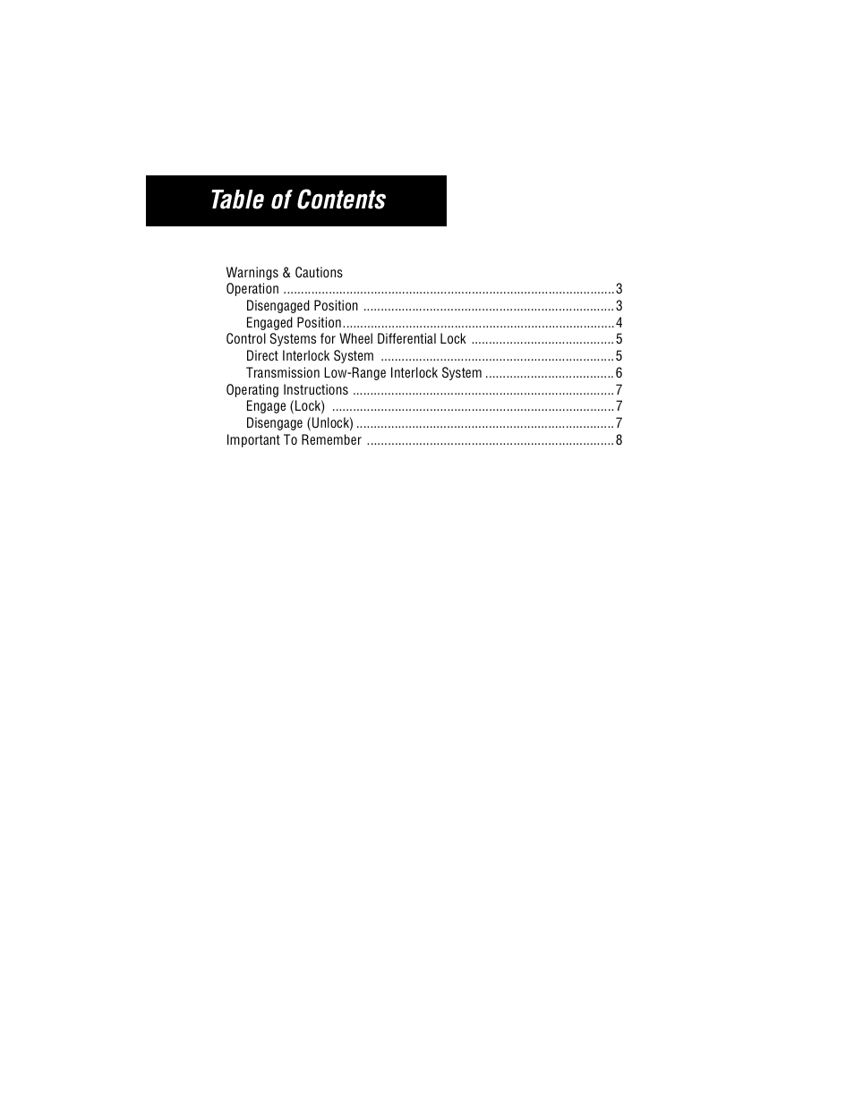 Spicer Drive Axle Wheel Differential Lock User Manual | Page 2 / 12