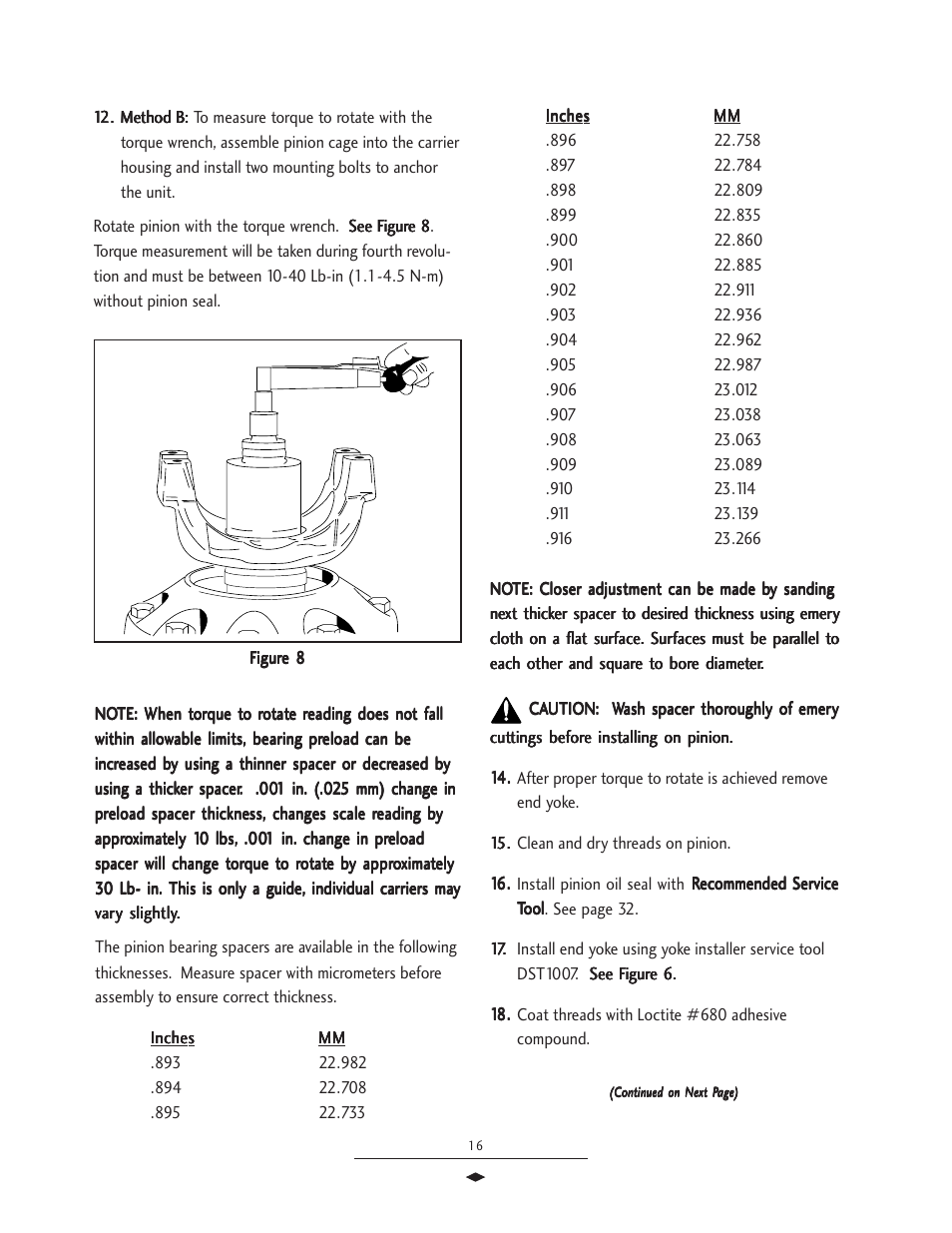 Pinion assembl | Spicer Drive Axles Service Manual Wheel Reduction Drive Axles (EA-50) User Manual | Page 18 / 36