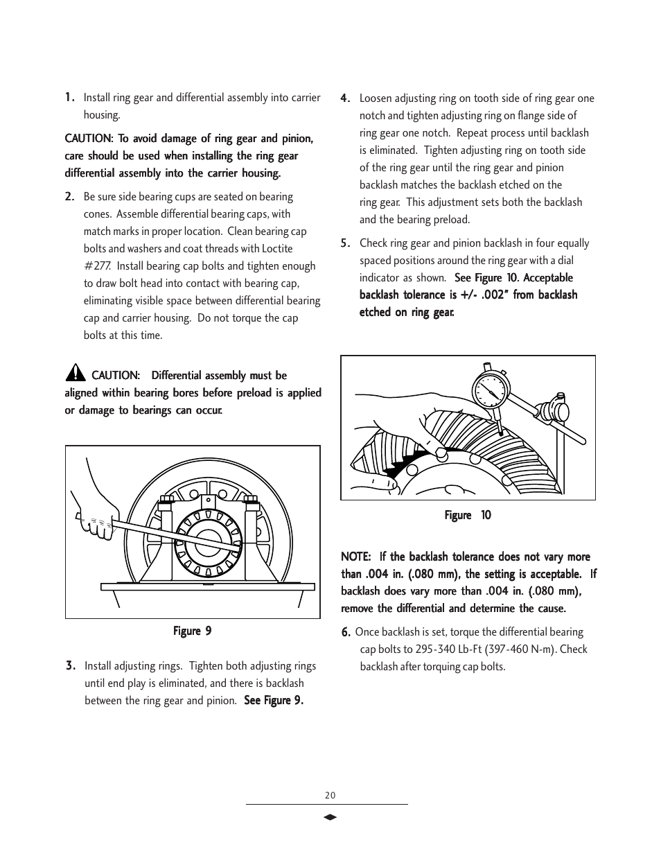 Differential installation, Differential inst | Spicer Drive Axles Service Manual Wheel Reduction Drive Axles (EA-50) User Manual | Page 22 / 36