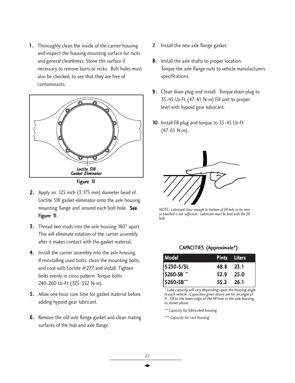 Installation of carrier into axle housing, Inst | Spicer Drive Axles Service Manual Wheel Reduction Drive Axles (EA-50) User Manual | Page 24 / 36