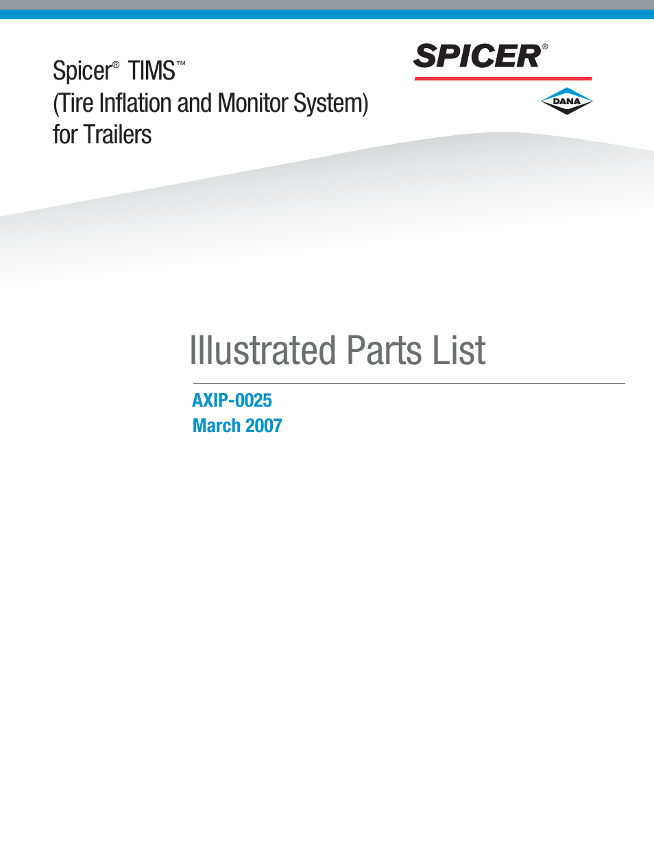 Spicer TIMS (Tire Inflation Monitor System) User Manual | 12 pages