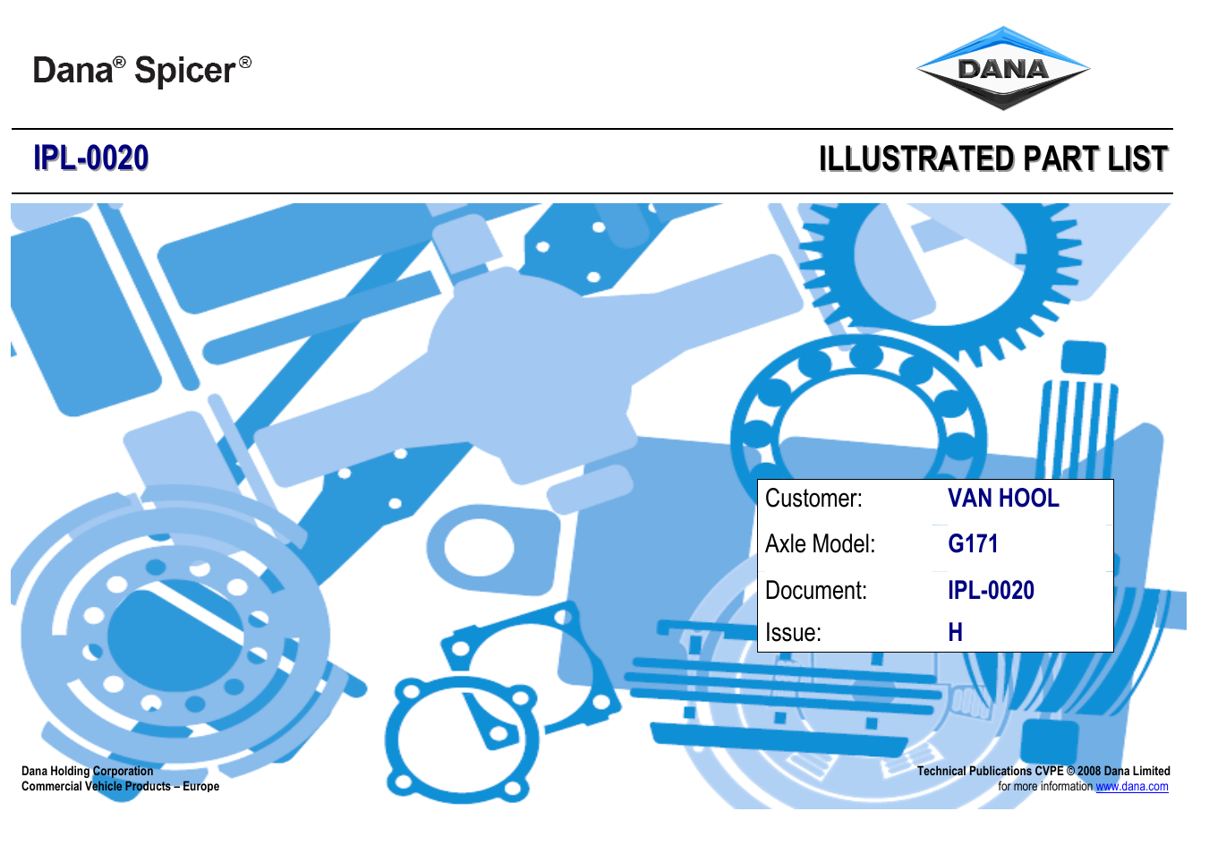 Spicer IPL-0020 User Manual | 8 pages