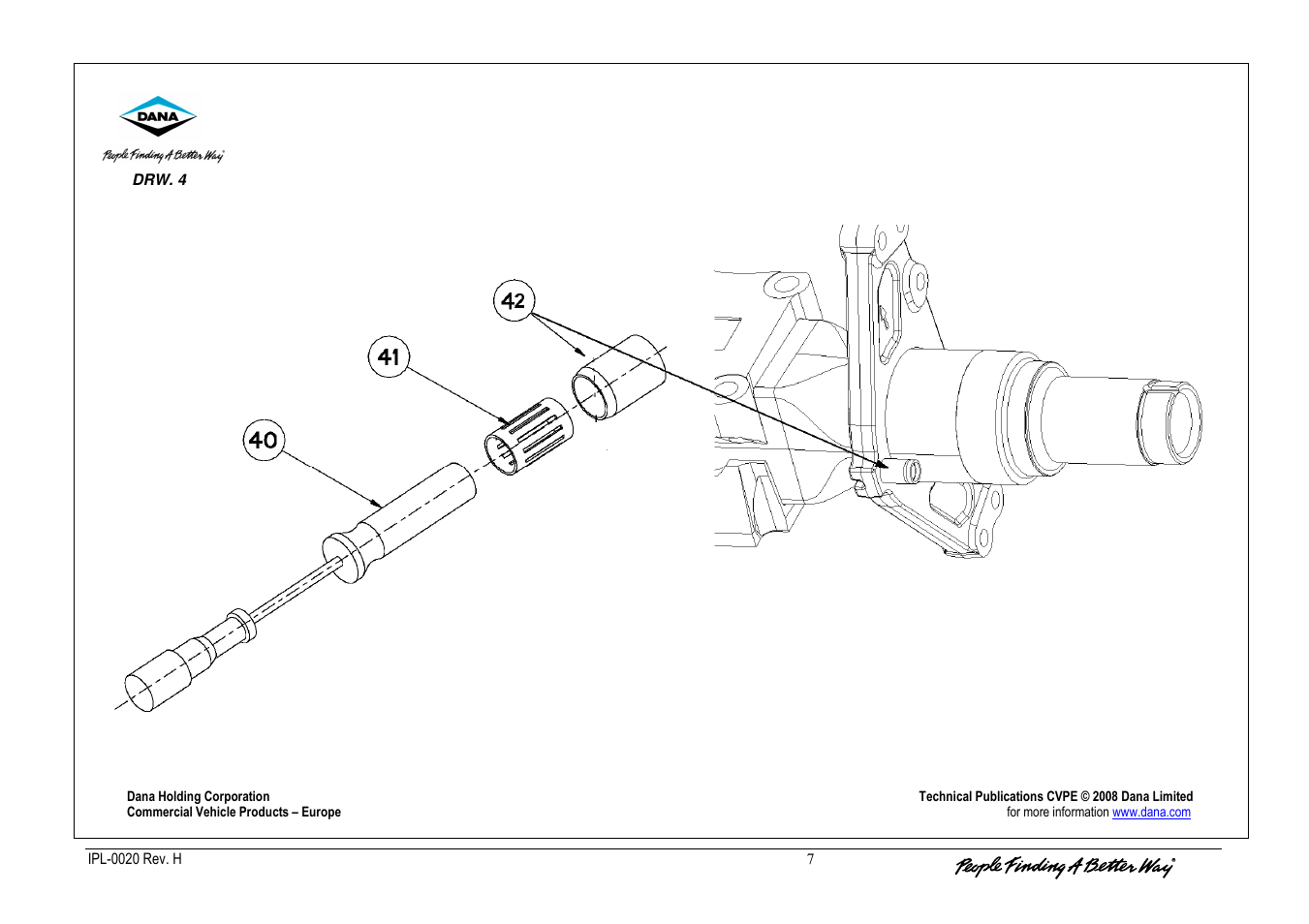 Spicer IPL-0020 User Manual | Page 7 / 8