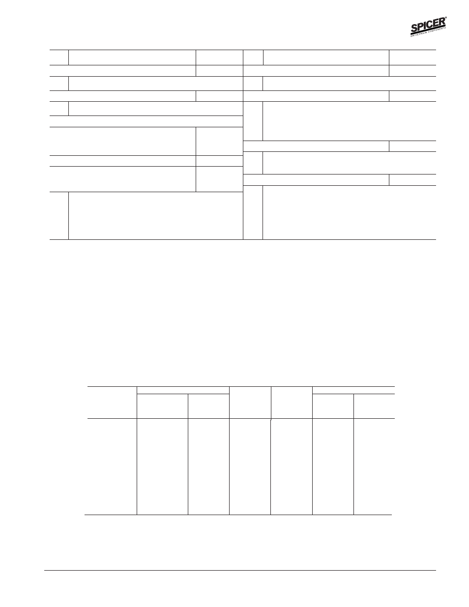 Ford model 70 rear axles, Common axle kits - use with all applications, Axle shaft dimensions | Spicer Front and Rear Axle Catalog User Manual | Page 117 / 252