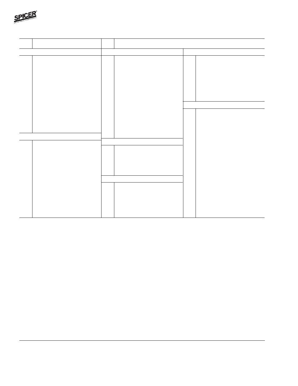 Ihc model 30 front axles, Kit components | Spicer Front and Rear Axle Catalog User Manual | Page 168 / 252