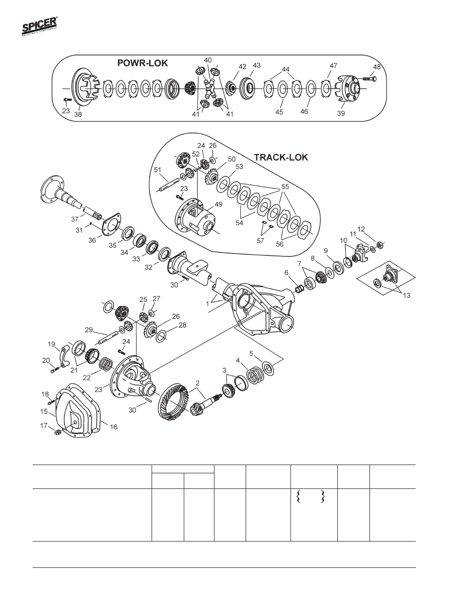 Ihc model 44 rear axles, Exploded view, Miscellaneous small parts | Spicer Front and Rear Axle Catalog User Manual | Page 184 / 252
