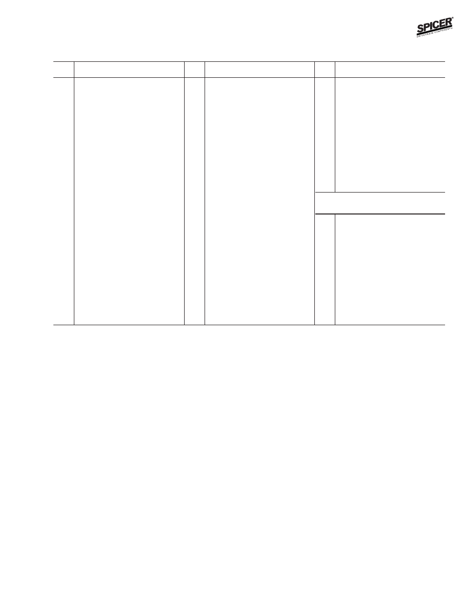 Amc/jeep model 30 front axles, Parts listing | Spicer Front and Rear Axle Catalog User Manual | Page 215 / 252