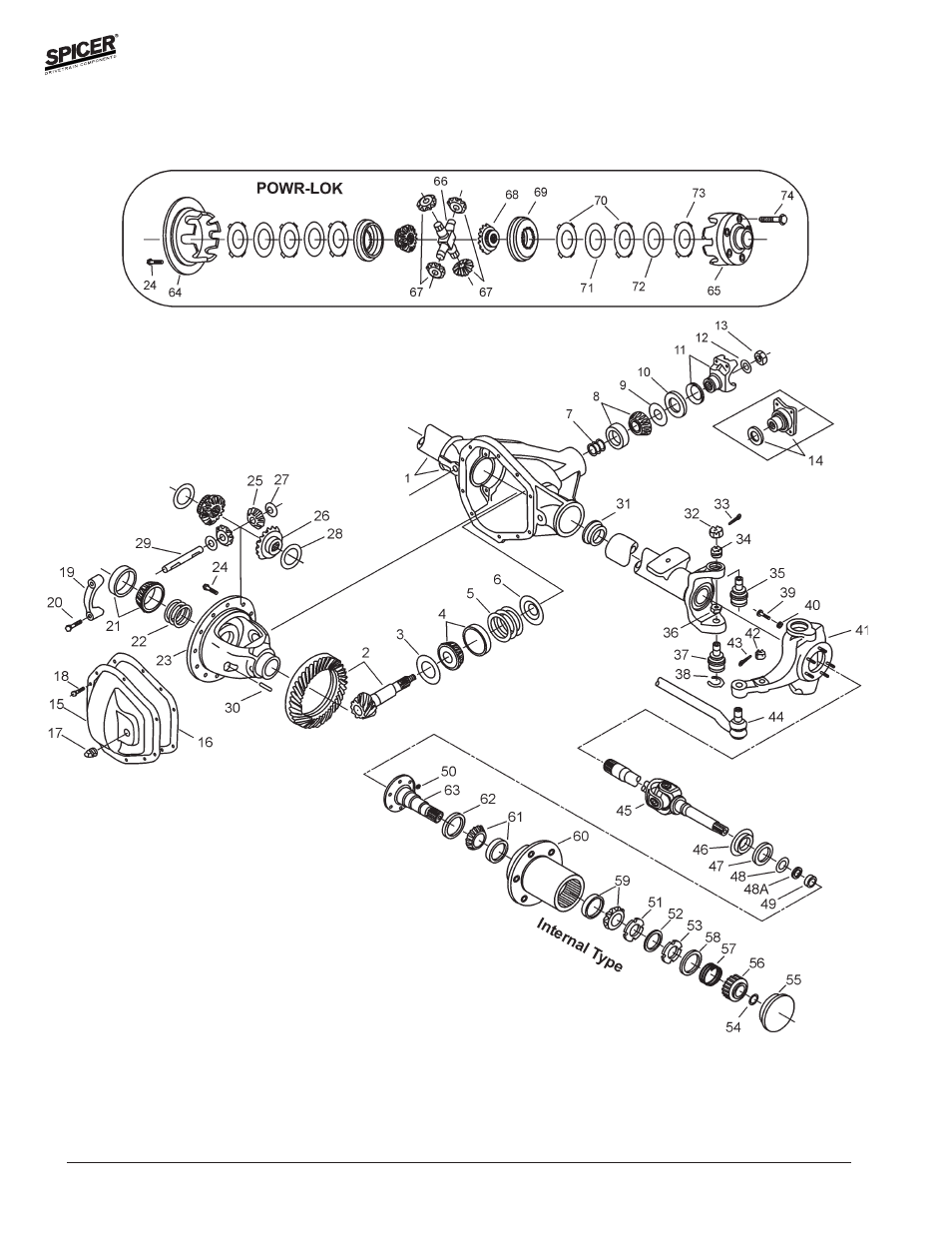 Ford model 30 front axles | Spicer Front and Rear Axle Catalog User Manual | Page 48 / 252