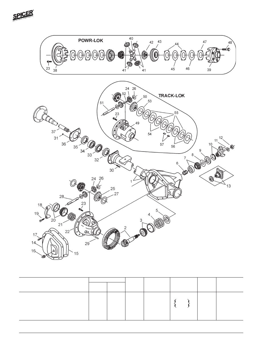 Ford model 44 rear axles, Exploded view, Miscellaneous small parts | Spicer Front and Rear Axle Catalog User Manual | Page 78 / 252