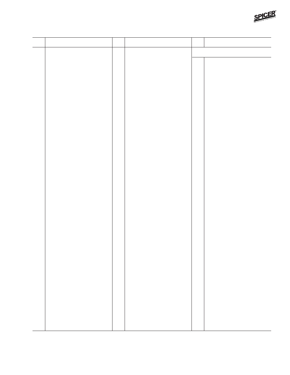 Ford model 60/61 rear axles, Parts listing | Spicer Front and Rear Axle Catalog User Manual | Page 93 / 252