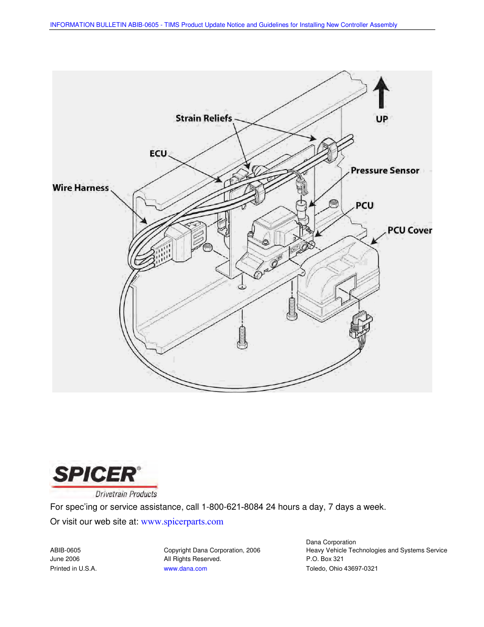 Spicer TIMS Product Update Notice and Guidelines for Installing New Controller Assembly User Manual | Page 2 / 2