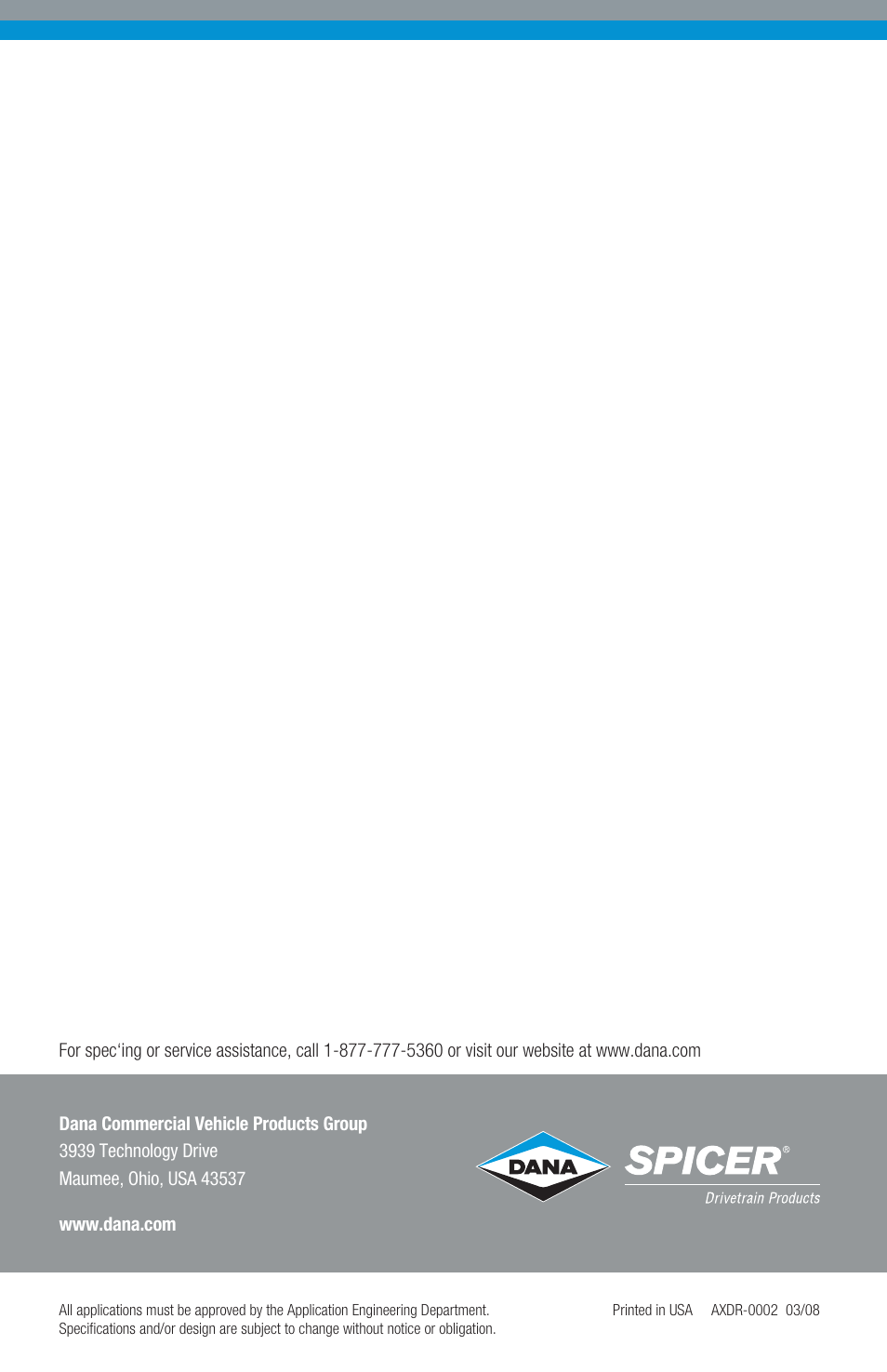 Spicer TPCS (Tire Pressure Control System) Driver Instructions User Manual | Page 12 / 12