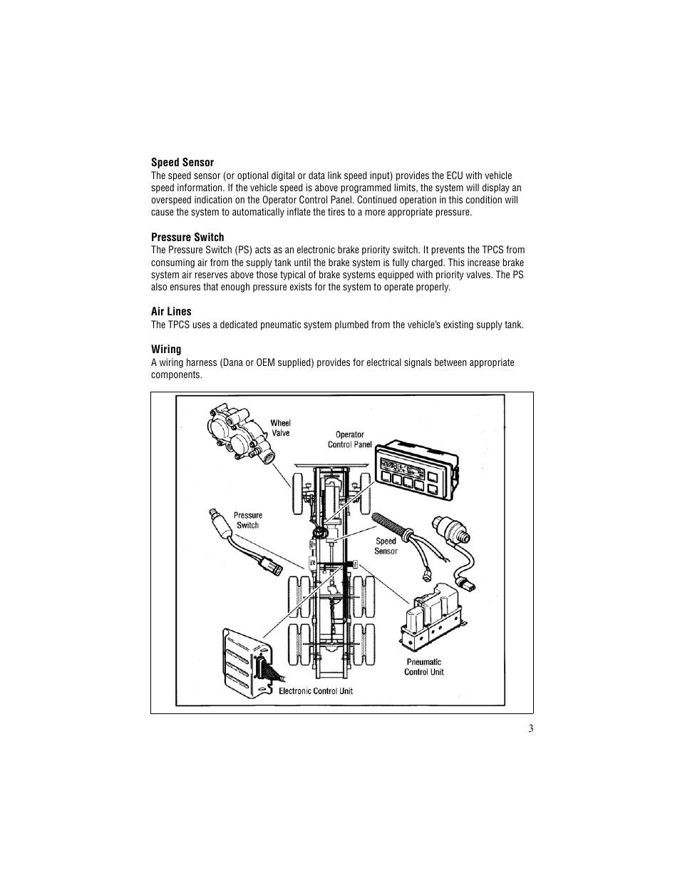 Spicer TPCS (Tire Pressure Control System) Driver Instructions User Manual | Page 5 / 12