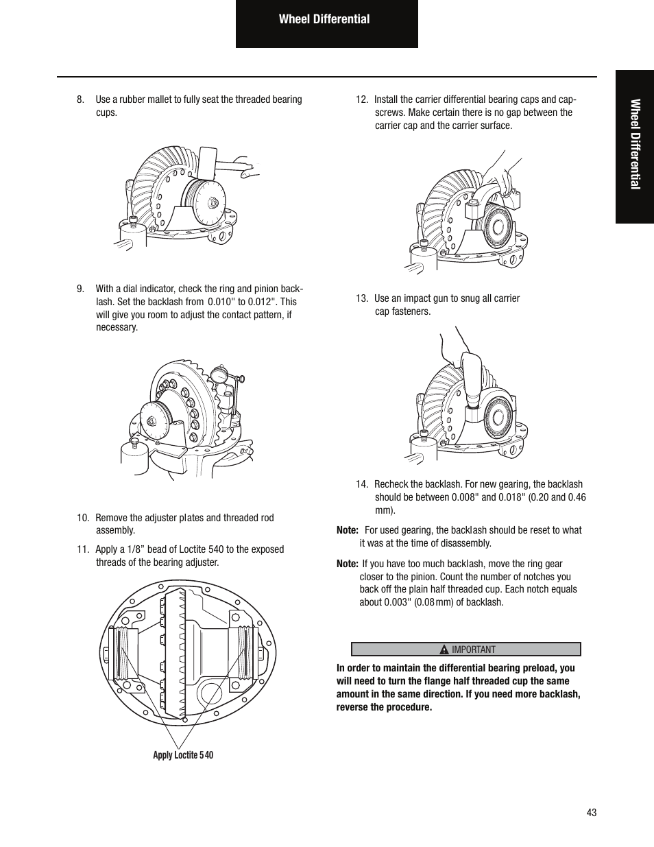 Spicer Tandem Drive Axles Service Manual D170, D190, and D590 Series User Manual | Page 47 / 98