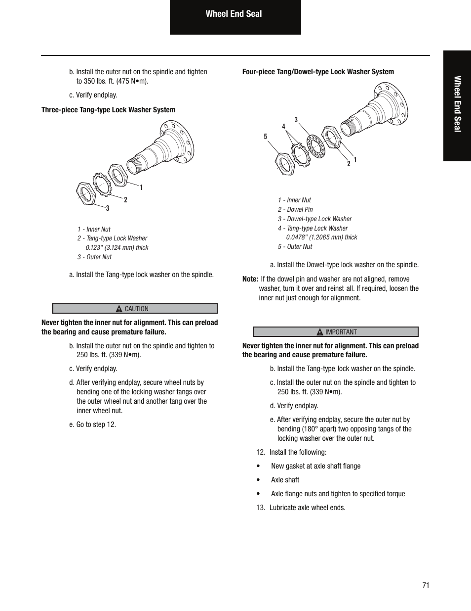 Spicer Tandem Drive Axles Service Manual D170, D190, and D590 Series User Manual | Page 75 / 98