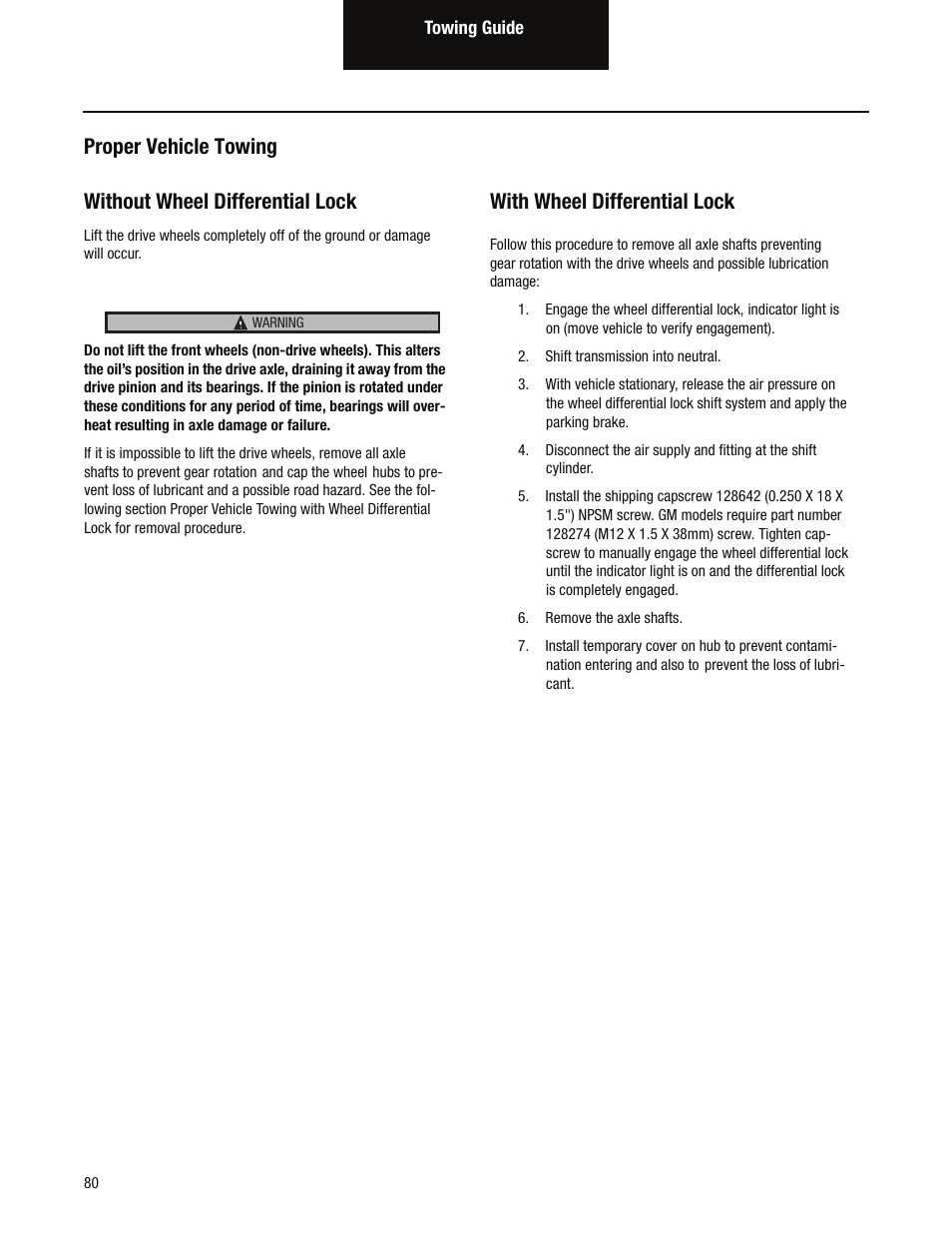 With wheel differential lock | Spicer Tandem Drive Axles Service Manual D170, D190, and D590 Series User Manual | Page 84 / 98