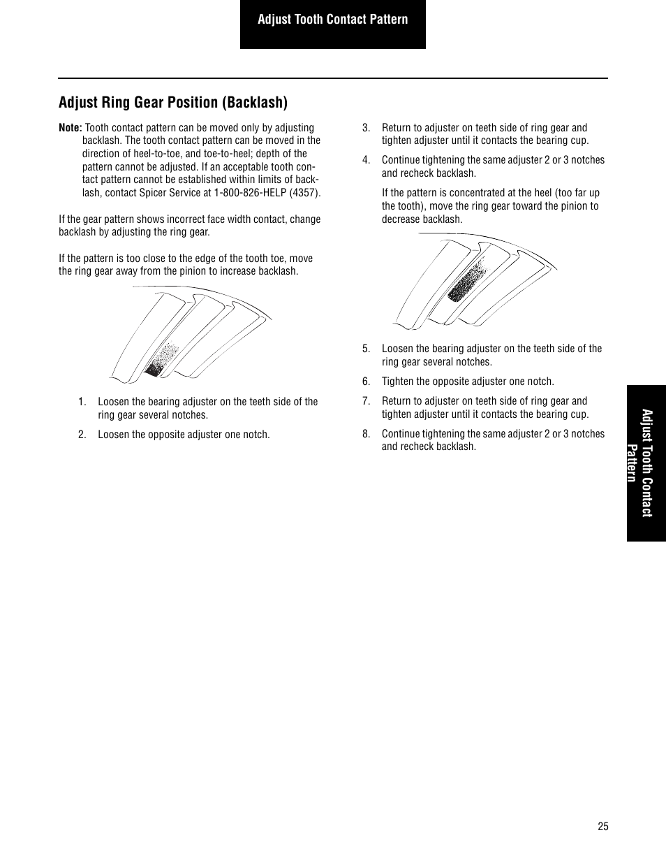 Adjust ring gear position (backlash) | Spicer Single Drive Axles Service Manual: S135L, S135N, S135S, S150L, S150N, S150S User Manual | Page 29 / 50