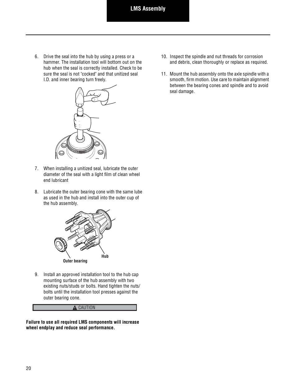 Spicer Steer and Drive Wheel Ends Service Manual User Manual | Page 22 / 56