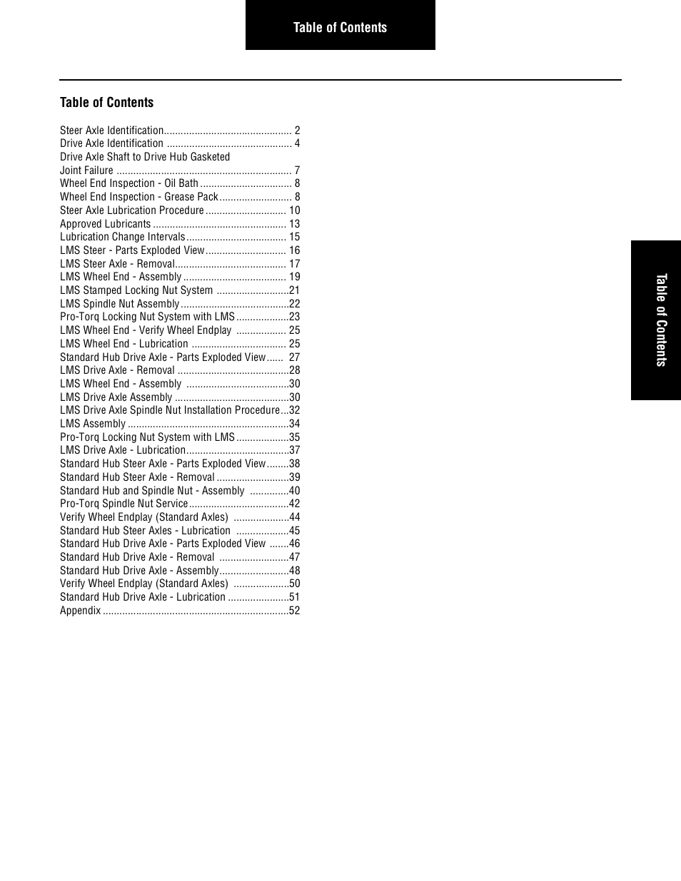 Spicer Steer and Drive Wheel Ends Service Manual User Manual | Page 3 / 56