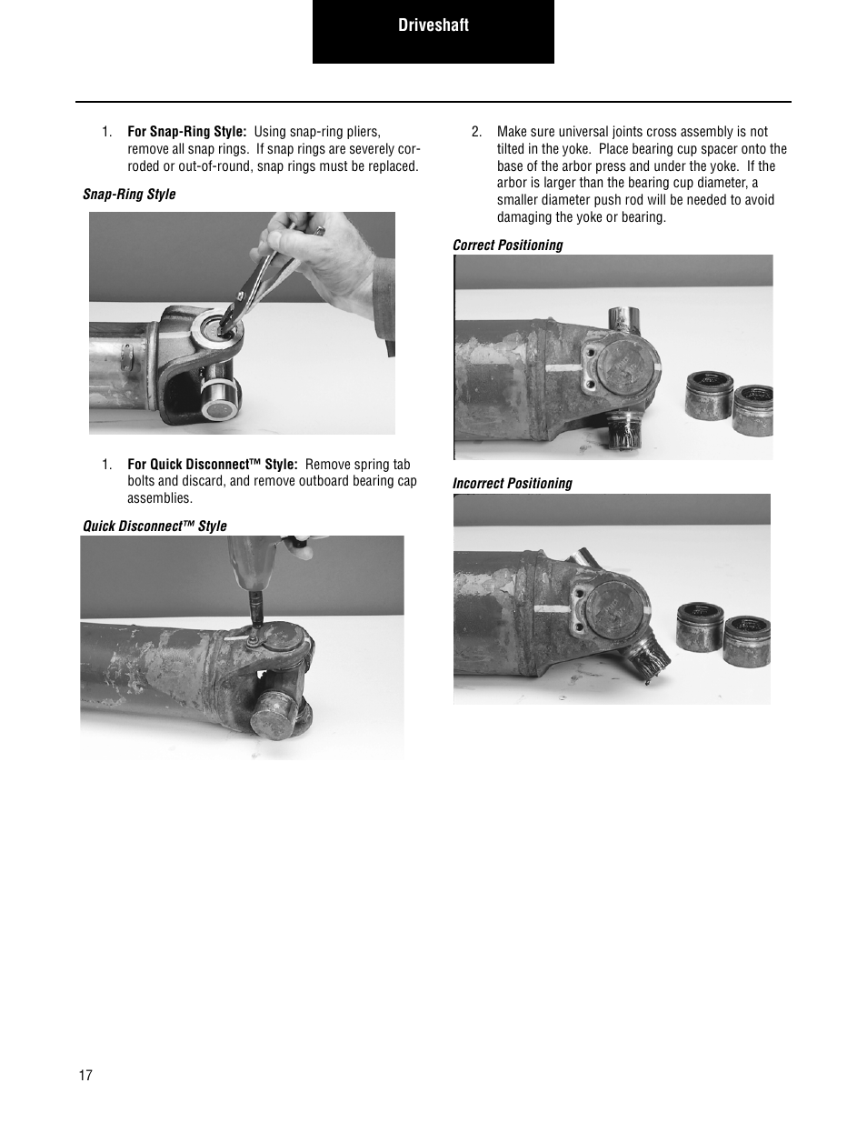 Spicer Driveshafts Service Manual User Manual | Page 20 / 36