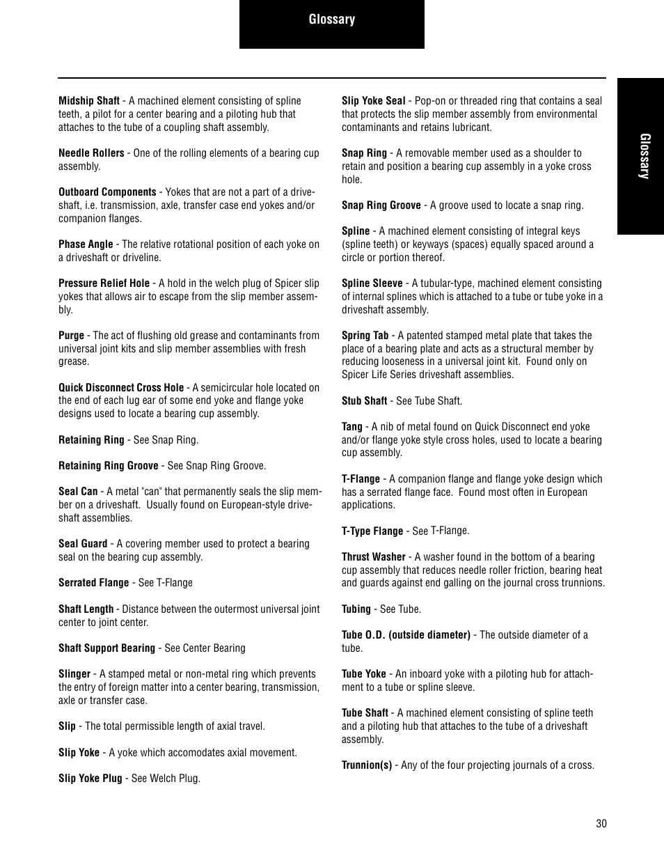 Spicer Driveshafts Service Manual User Manual | Page 33 / 36