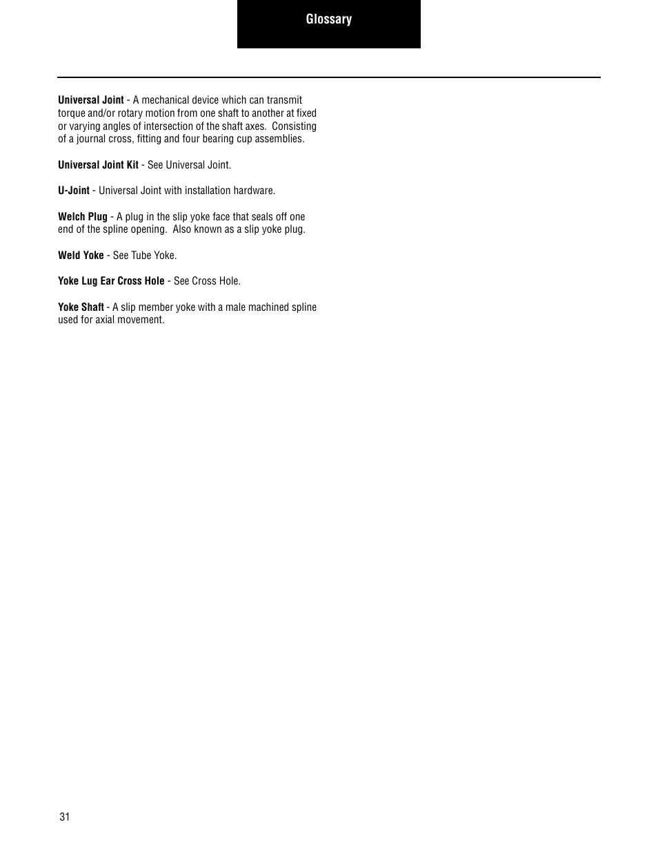 Spicer Driveshafts Service Manual User Manual | Page 34 / 36