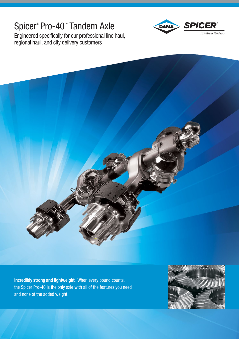 Spicer OE - Spicer Pro-40 Tandem Axle User Manual | 2 pages