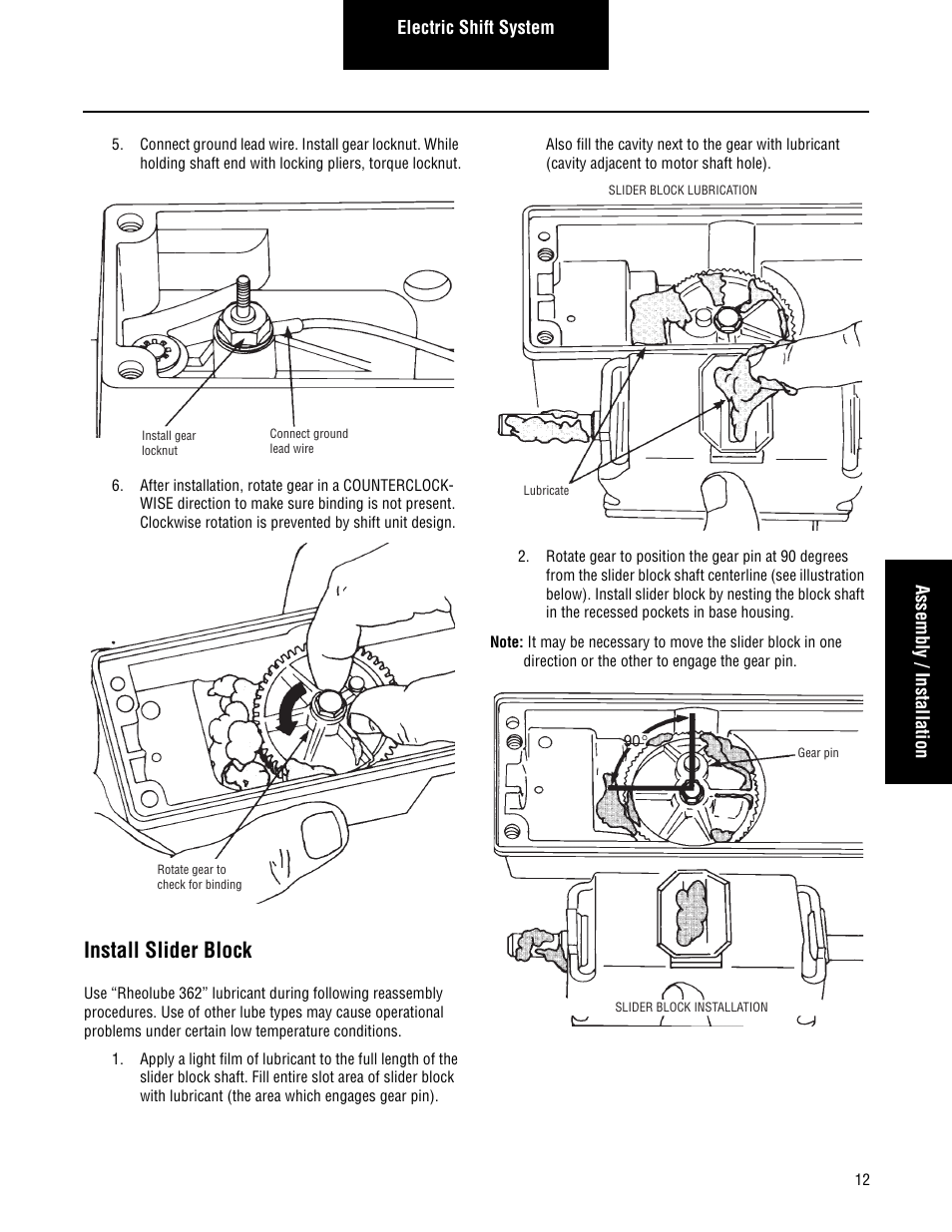 Install slider block | Spicer Drive Axles Service Manual Axle Shift Systems, 2-Speed Single Rear Axles User Manual | Page 15 / 33