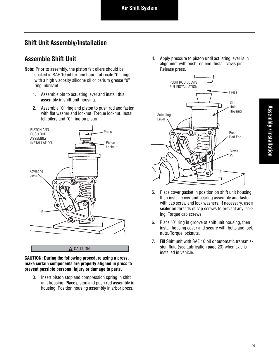 Spicer Drive Axles Service Manual Axle Shift Systems, 2-Speed Single Rear Axles User Manual | Page 27 / 33