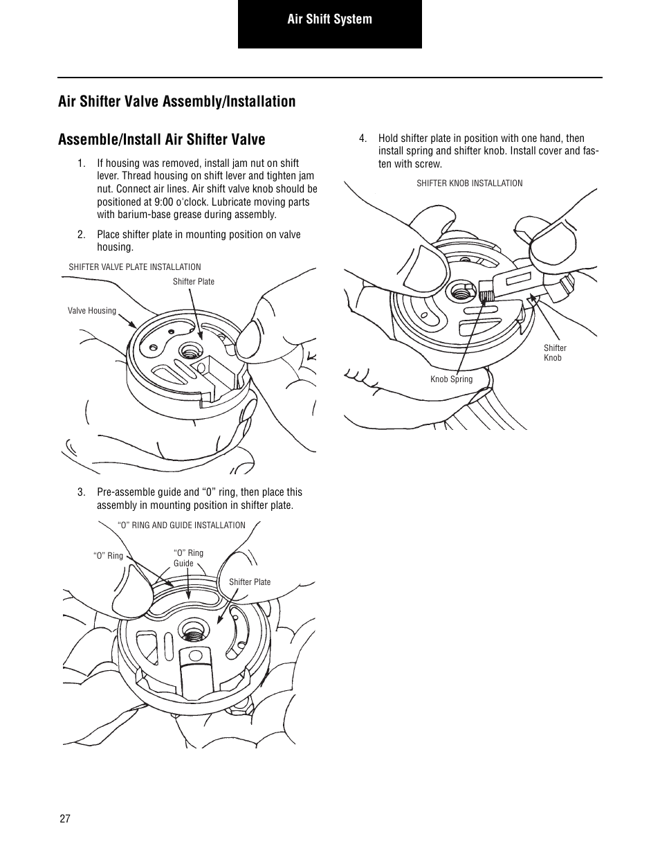 Air shift system | Spicer Drive Axles Service Manual Axle Shift Systems, 2-Speed Single Rear Axles User Manual | Page 30 / 33