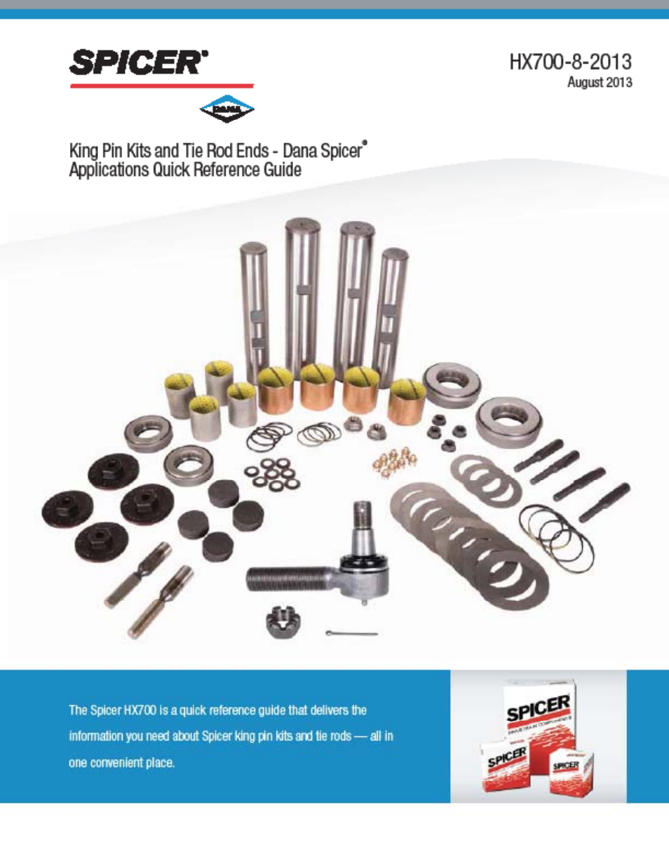 Spicer Dana Spicer - King Pin Kits and Tie Rod Ends User Manual | 26 pages