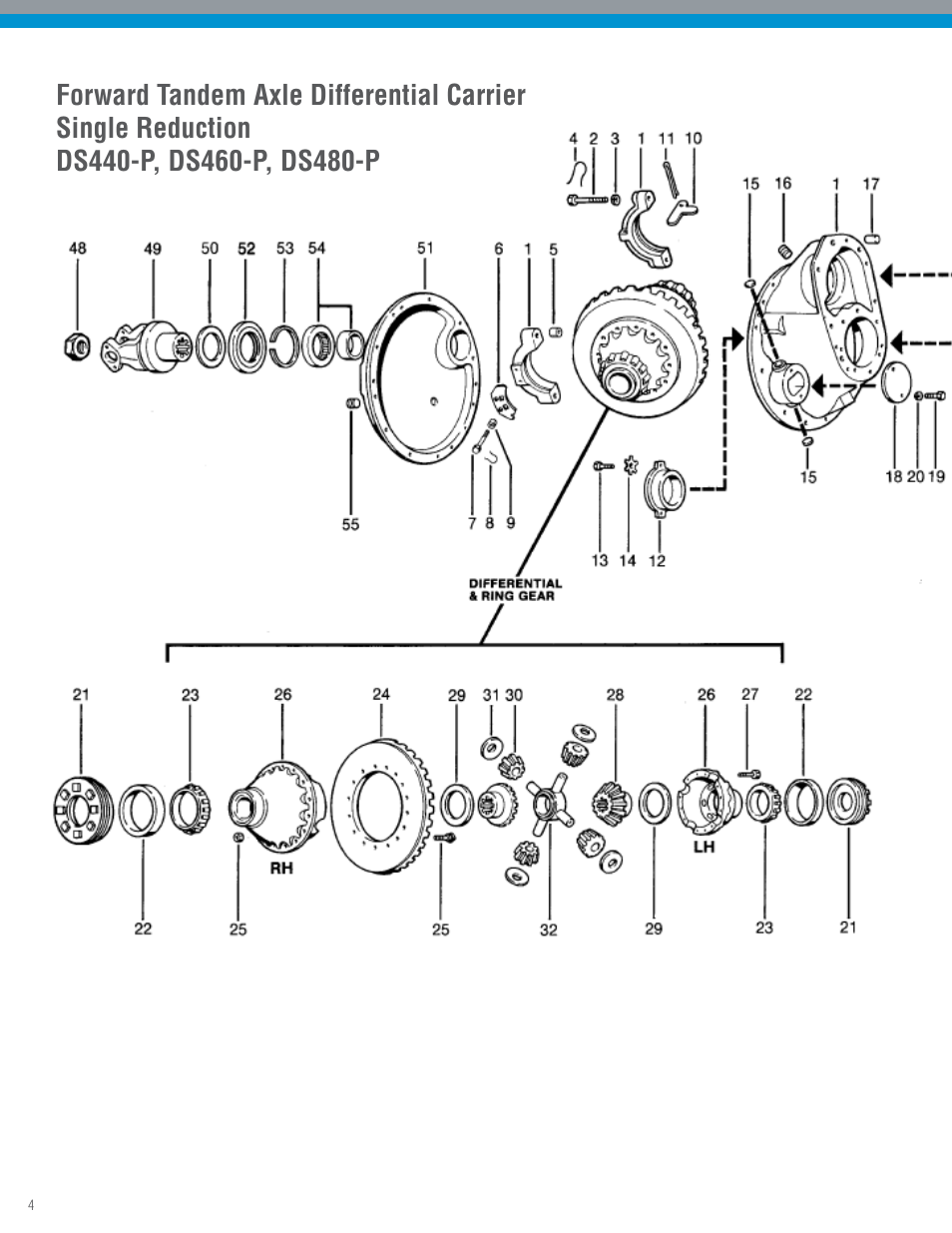 Spicer IPL: Tandem Drive Axle Illustrated Parts List - All Non-Current Models User Manual | Page 4 / 36