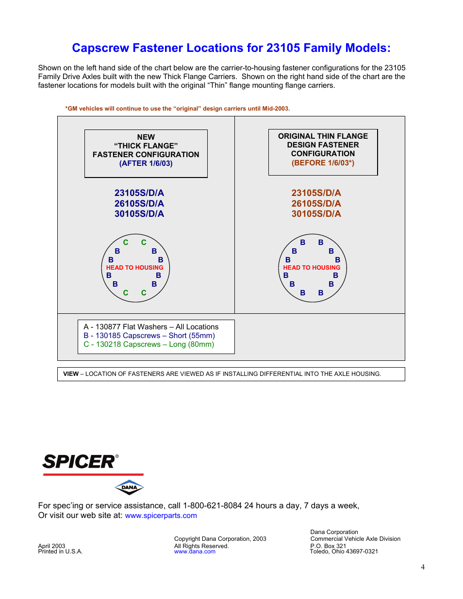 Spicer 23105 User Manual | Page 4 / 4