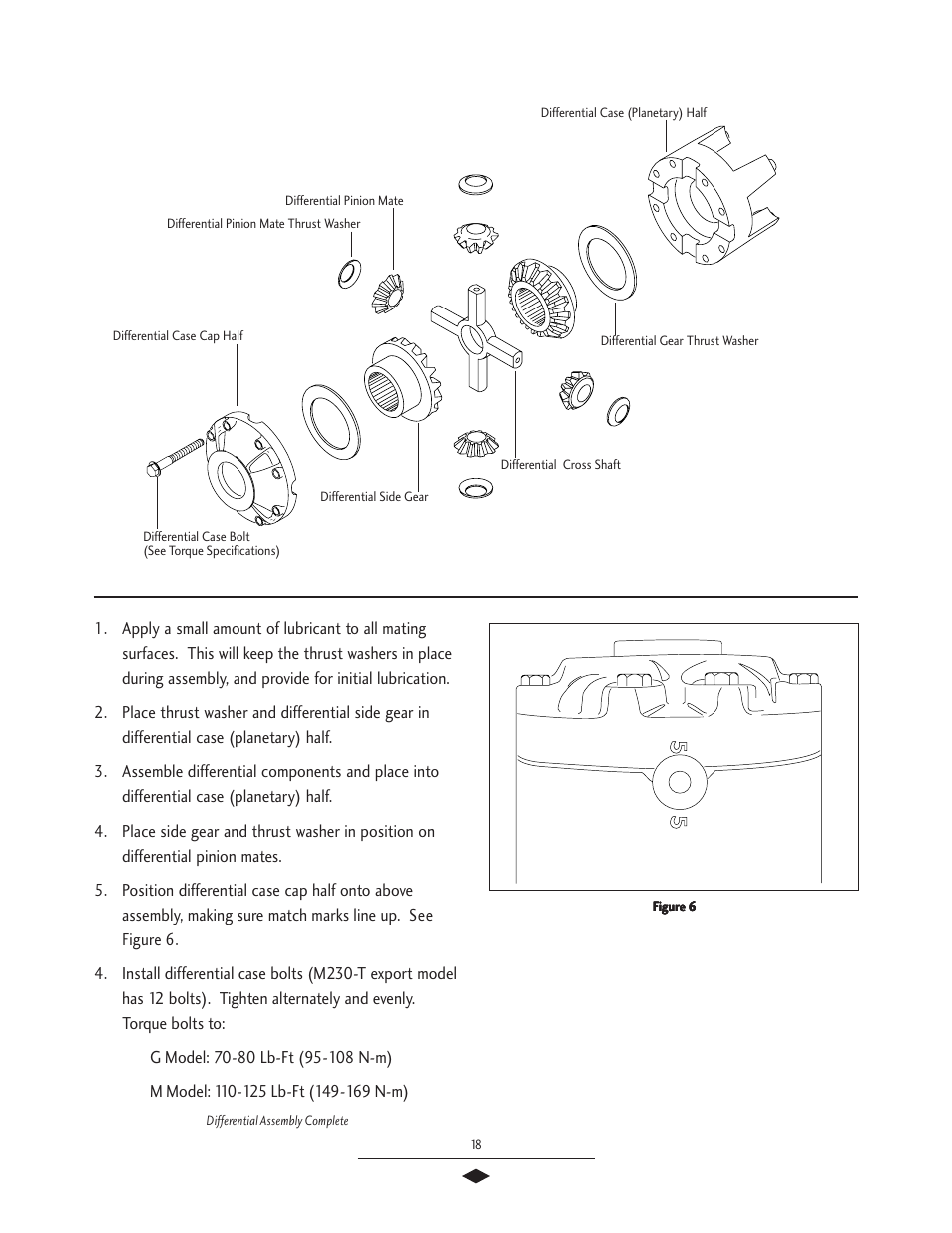 Differential assembly | Spicer Drive Axles Service Manual G & M User Manual | Page 20 / 32