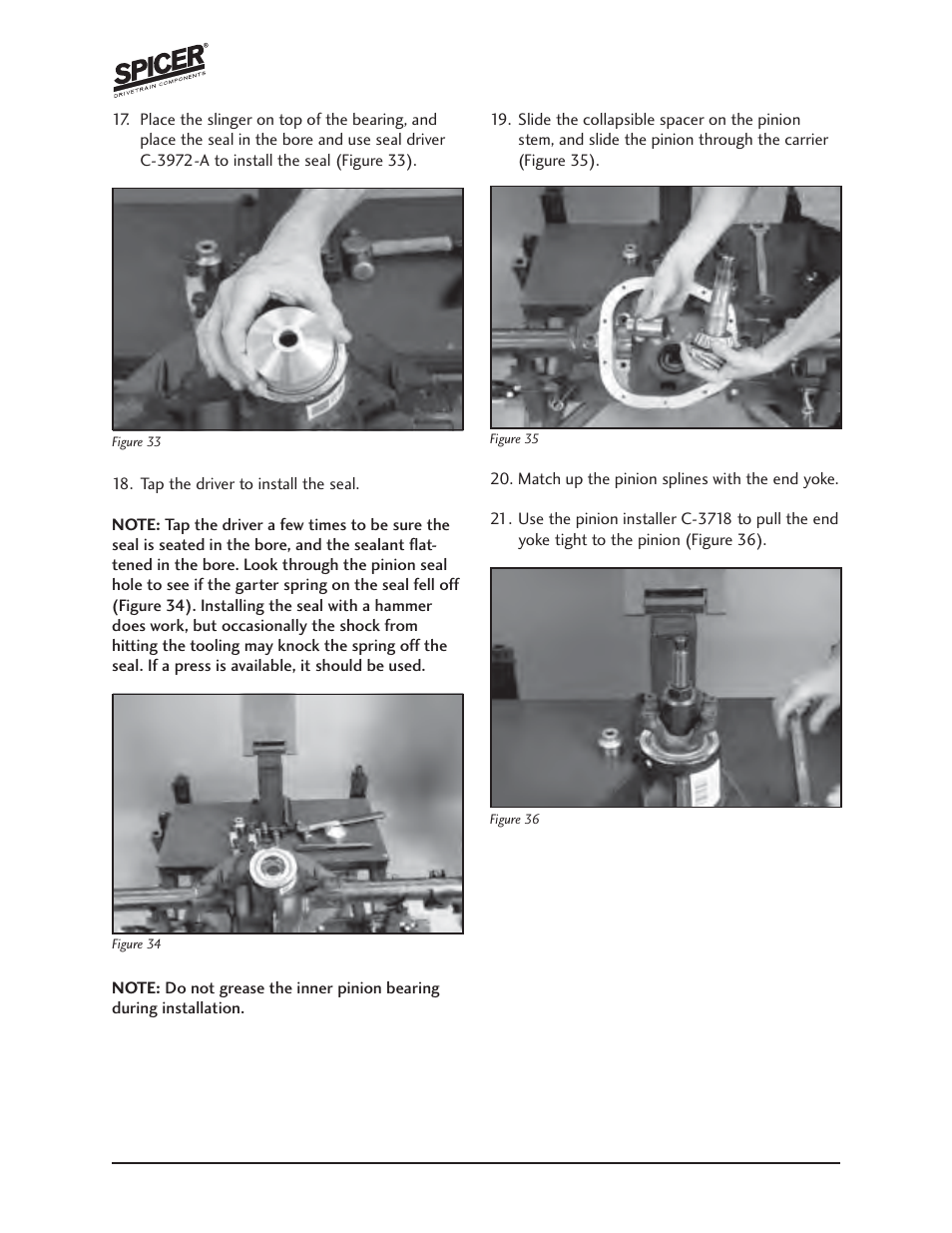 Spicer Jeep Grand Cherokee WJ 44-4 SERVICE MANUAL User Manual | Page 12 / 35