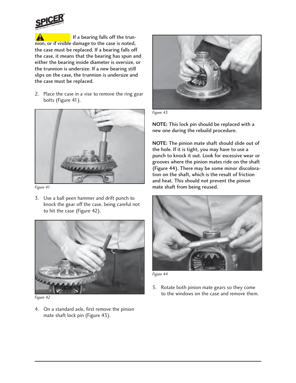 Spicer Jeep Grand Cherokee WJ 44-4 SERVICE MANUAL User Manual | Page 14 / 35